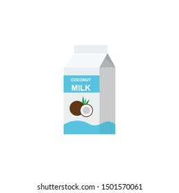 Coconut milk pack flat style