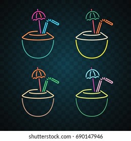 Coconut neon design