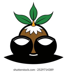 coconut offerings creative vector design