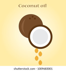 coconut oil vector icon