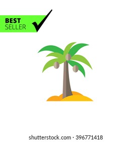 Coconut palm icon