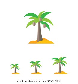 Coconut palm icon