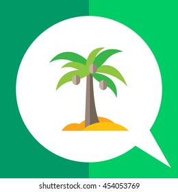 Coconut palm icon