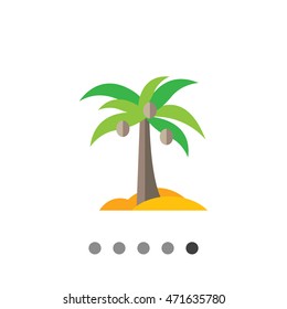 Coconut palm icon