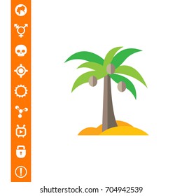 Coconut palm icon