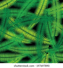 coconut palm leaves seamless pattern