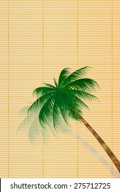 Coconut palm tree blind