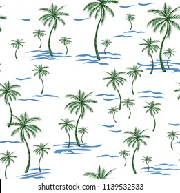 Coconut Palm Tree Pattern