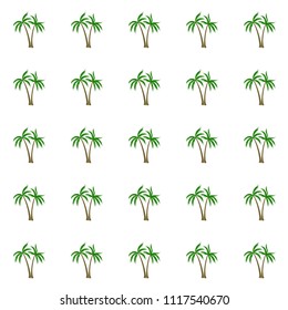 Vector Illustrations Silhouette Palm Trees Set Stock Vector (Royalty ...