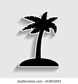 Coconut palm tree sign