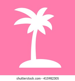 Coconut palm tree sign