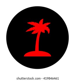 Coconut palm tree sign