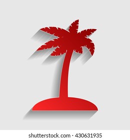 Coconut palm tree sign