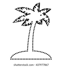 Coconut palm tree sign