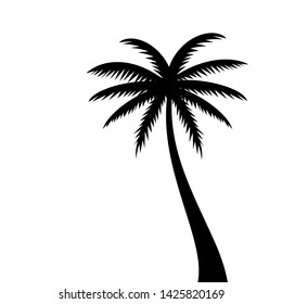 coconut palm tree vector silhouette on stock vector royalty free 1425820169 coconut palm tree vector silhouette on