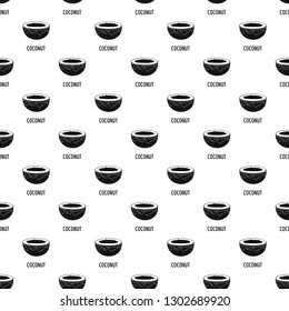 Coconut pattern seamless vector repeat geometric for any web design