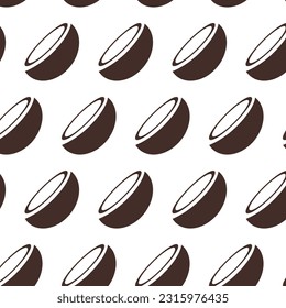 Coconut Seamless Pattern, Summer Vibe
