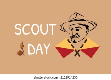coconut shoot vector illustration design suitable for scouting anniversary scouting day
