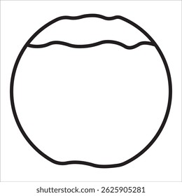 Coconut stock icon outline vector