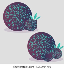 coconut sugar ingredient logo circle
