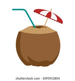 Coconut summer cocktail