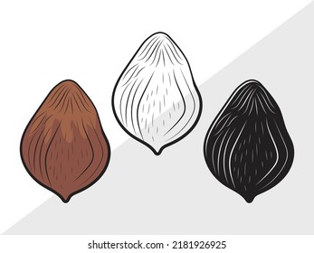 Coconut SVG Printable Vector Illustration