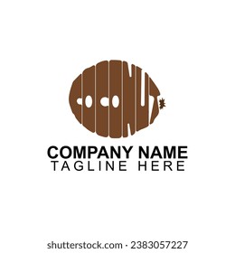 ilustración vectorial del logotipo de texto de coco