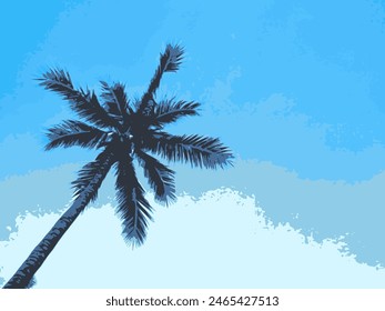 Cononut Tree und Blue Sky
