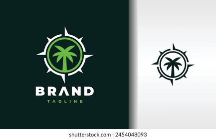 the coconut tree compass logo