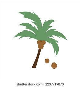 coconut tree design, creative, logo,vector