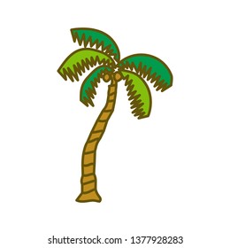Coconut Tree Design Illustration Template Vector