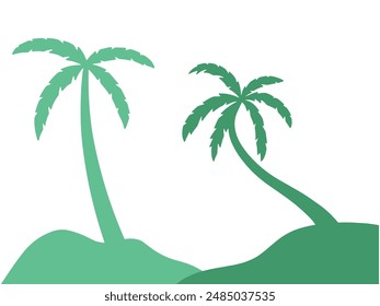 Coconut Tree and House Background