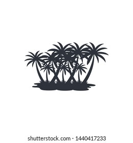 coconut tree icon beach symbol logo design element