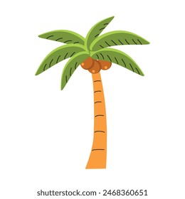 Coconut tree icon clipart avatar logotype isolated vector illustration