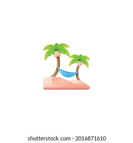 coconut tree Icon Isolated On White Background