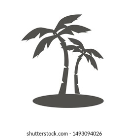 Coconut tree icon logo vektor art