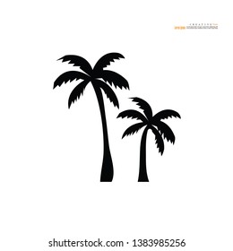 coconut  tree icon on white background.vector illustration.eps10.