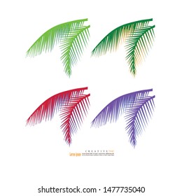 coconut  tree icon on white background.vector illustration.eps10.
