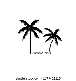 coconut  tree icon on white background.vector illustration.eps10.
