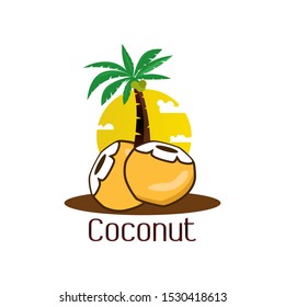 Coconut Tree Icon Vector Concept Design Stock Vector (Royalty Free ...