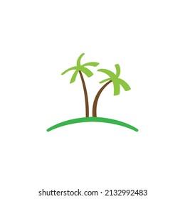 Coconut tree icon. Vector elements for summer designs. palm vector.