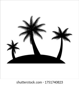 icono del árbol de coco. ilustración vectorial. 10.