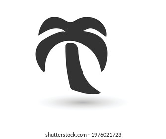 coconut tree icon. vector illustration.