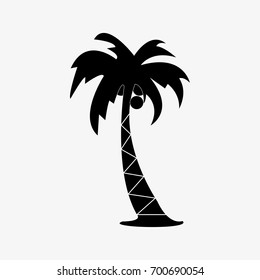 coconut tree icon - vector illustration