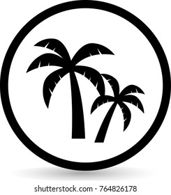 coconut tree icon. vector illustration. eps10.