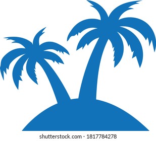 coconut tree icon. vector illustration.eps10