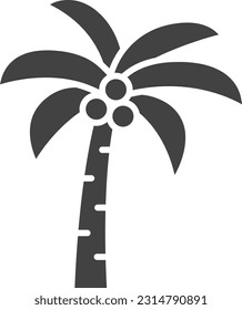 Coconut Tree icon vector image. Suitable for mobile application web application and print media.
