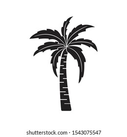 Coconut Tree Icon Vector Isolated White Background Your Web Mobile