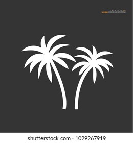 coconut tree icon.vector illustration.eps10.