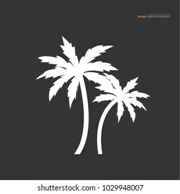 coconut tree icon.vector illustration.eps10.